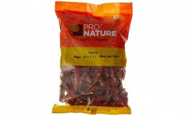 Pro Nature Organic Red Chilli Whole (Hot)  Pack  100 grams